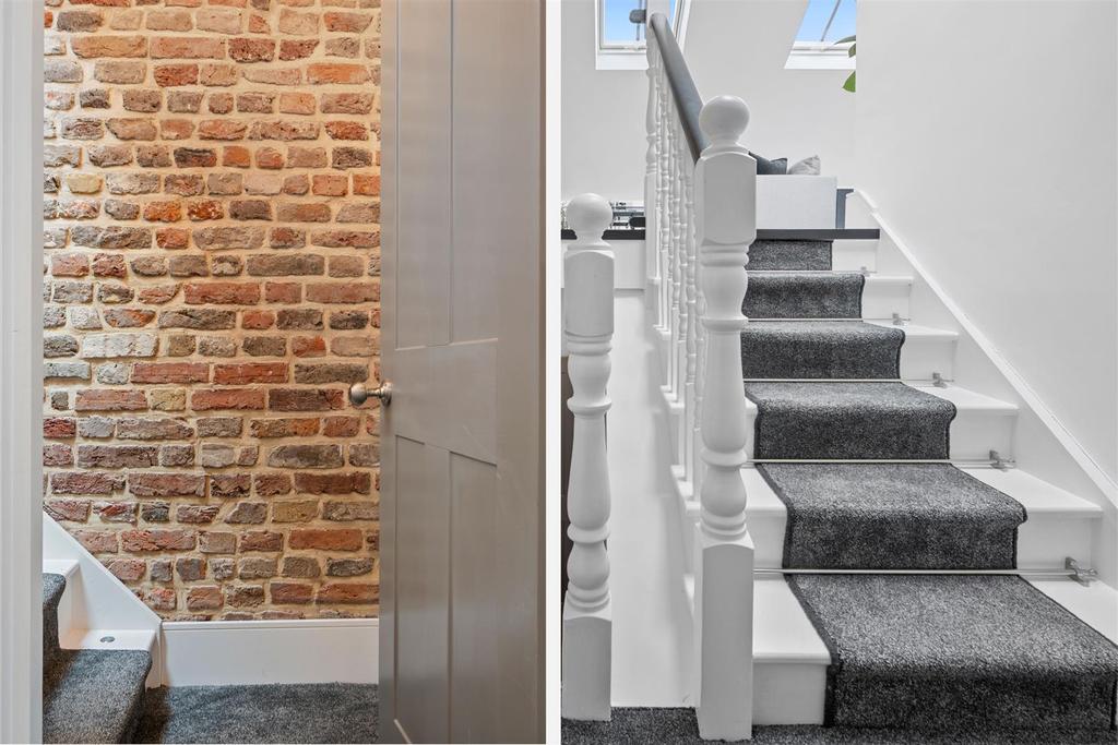 Exposed brick and Stairs