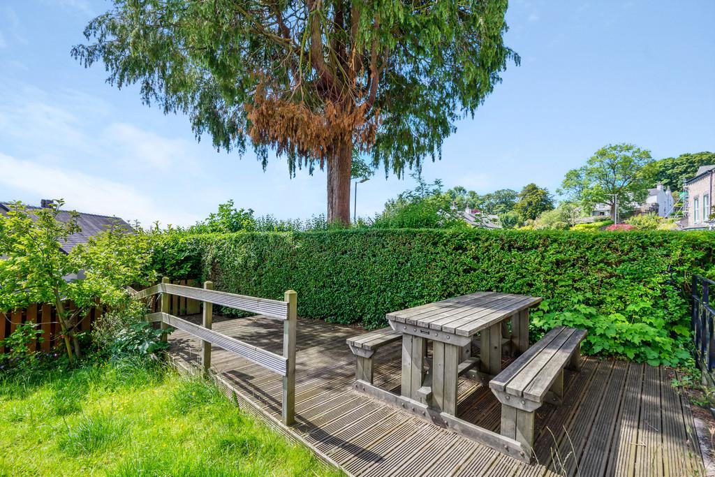 Outdoor decking and dining area
