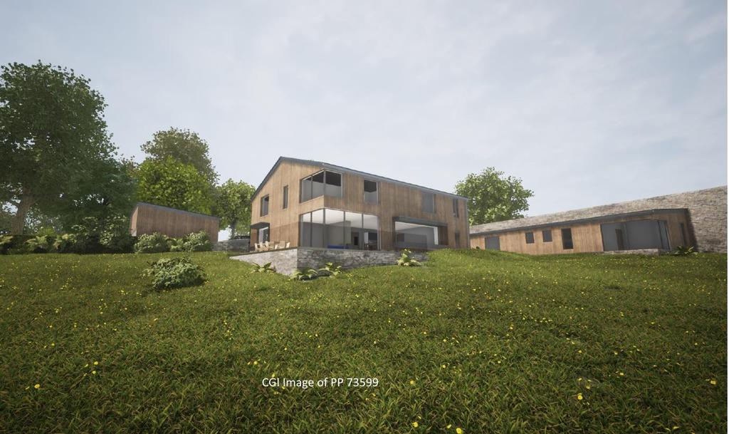 The Cattle Barn - Thurle Barn Rear Elevation Rende