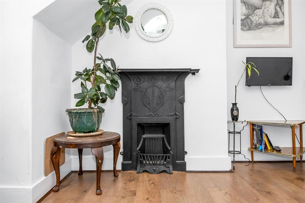 Living room fireplace
