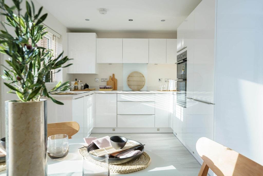 The open plan kitchen dining area is perfect for entertaining family and friends