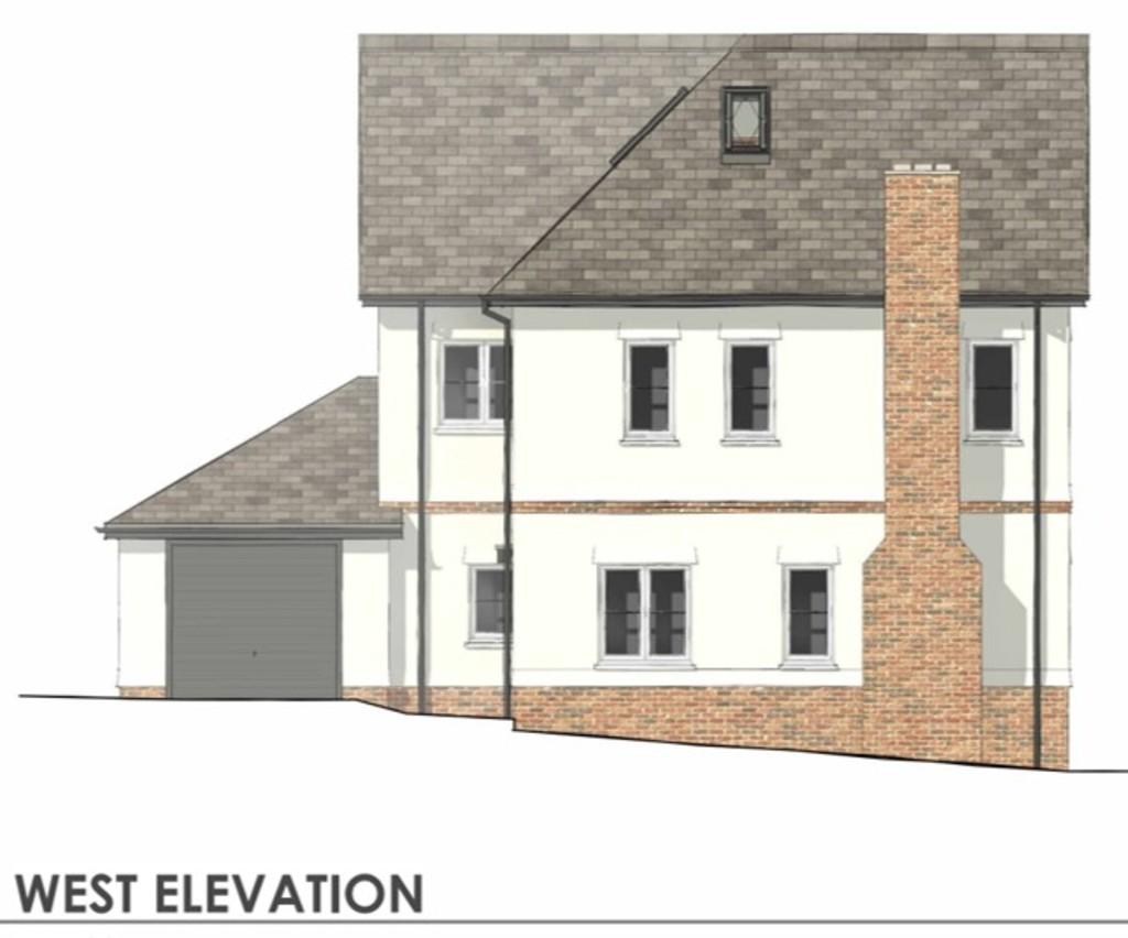 West Elevation line drawing