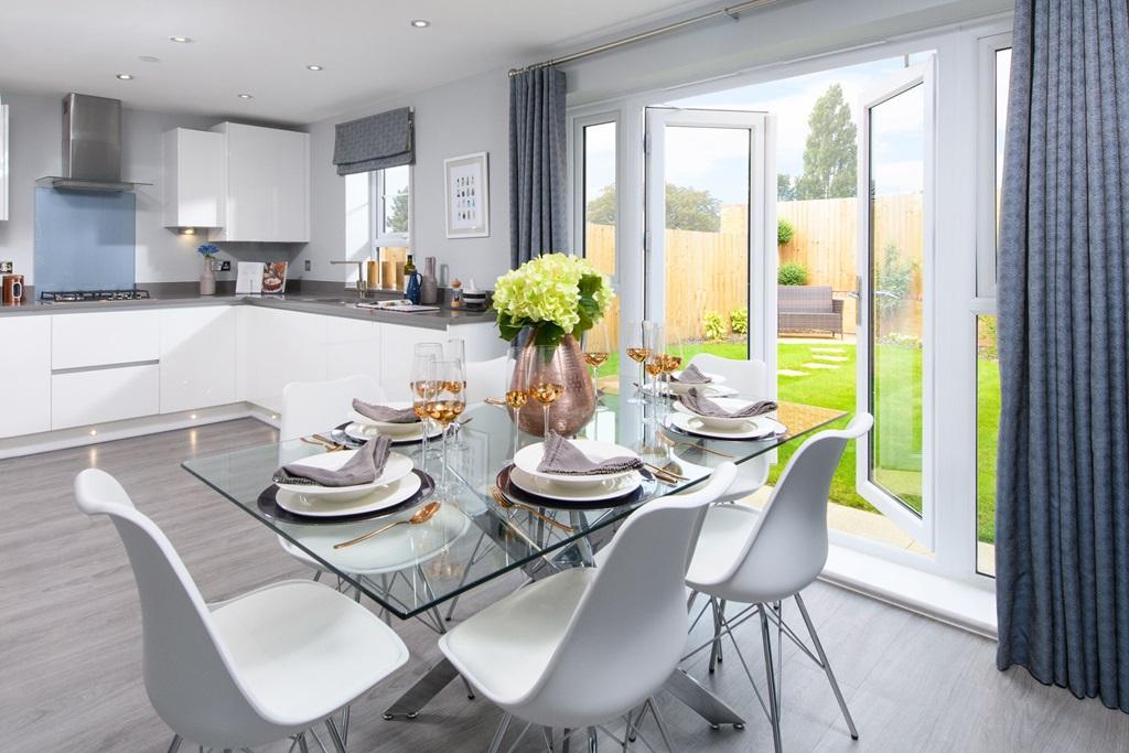 Morgans Meadow 4 bedroom home inside view kitchen dining room