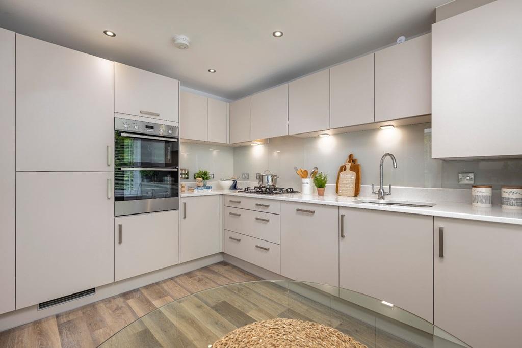 The Benford has a stylish kitchen with ample storage