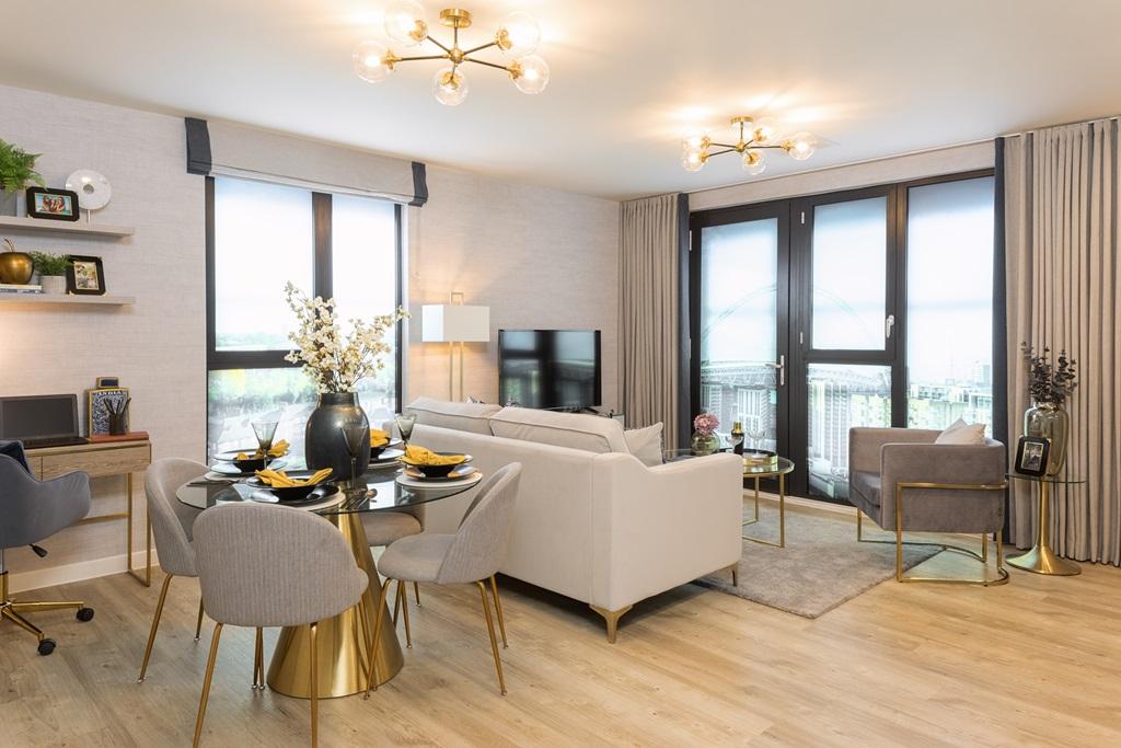 No.10 Watkin Road Show Apartment Lounge view 2