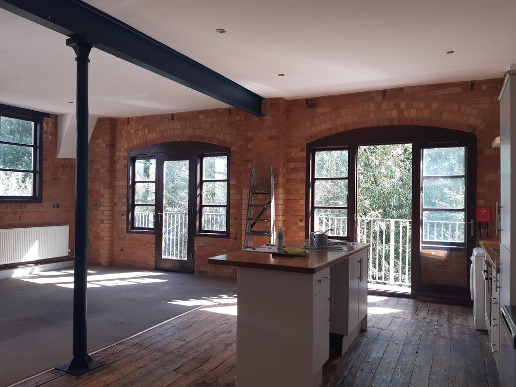 Living Room and open plan Kitchen area