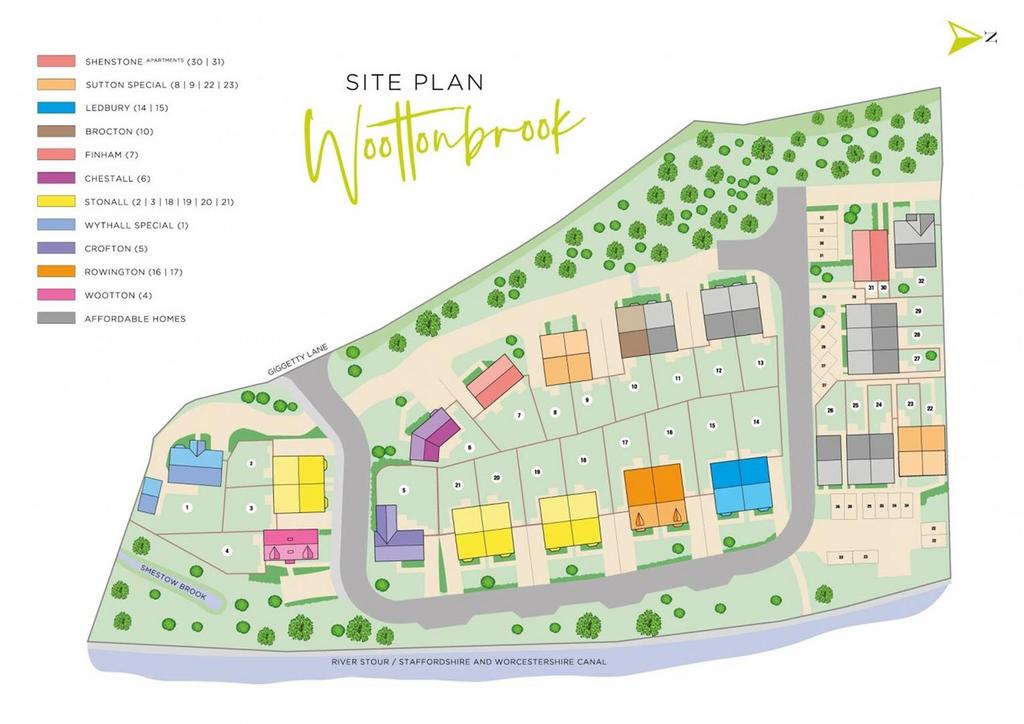 Plot 30, Woottonbrook, Giggetty Lane, Wombourne 1 bed apartment for