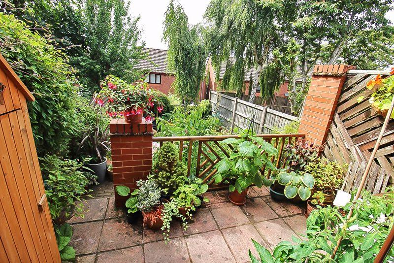 Rear patio area