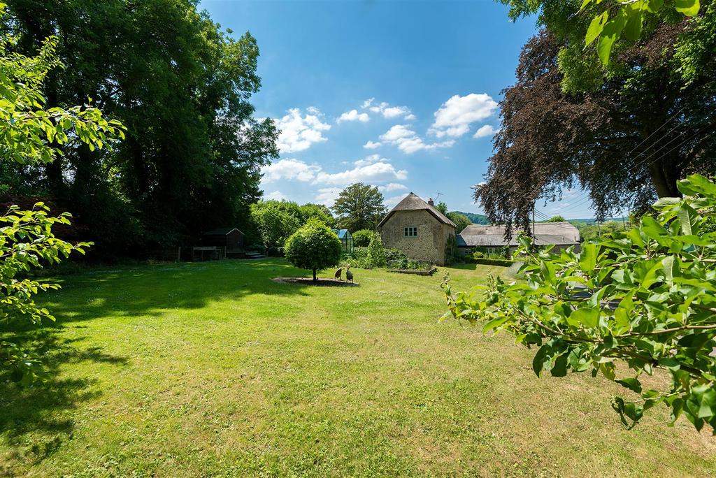 House and garden.