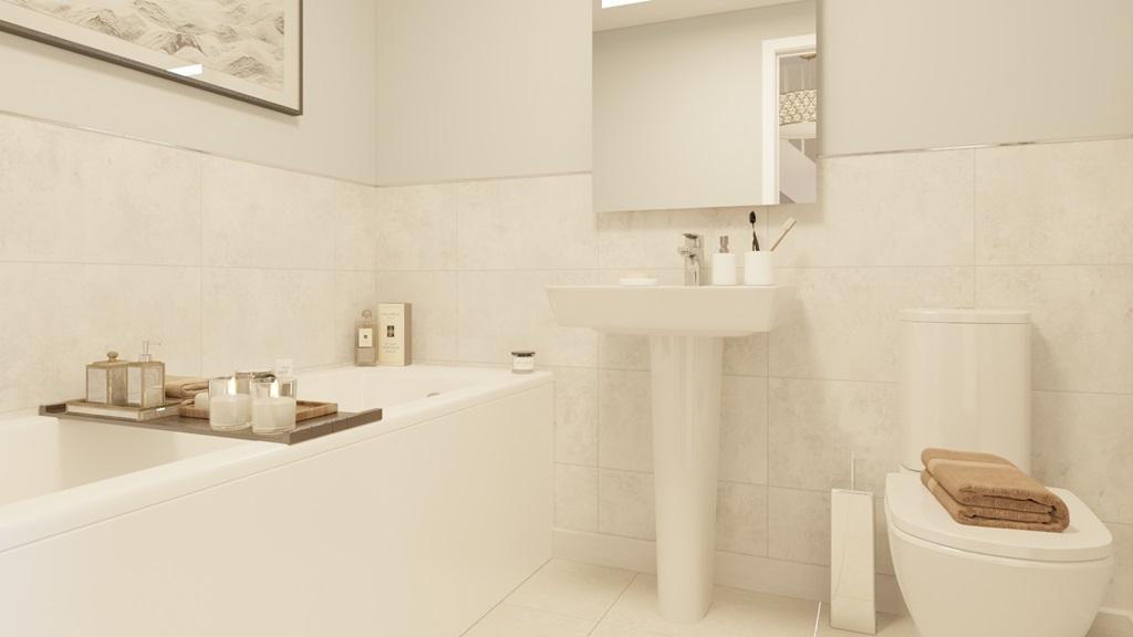 David Wilson Homes Cannington Bathroom