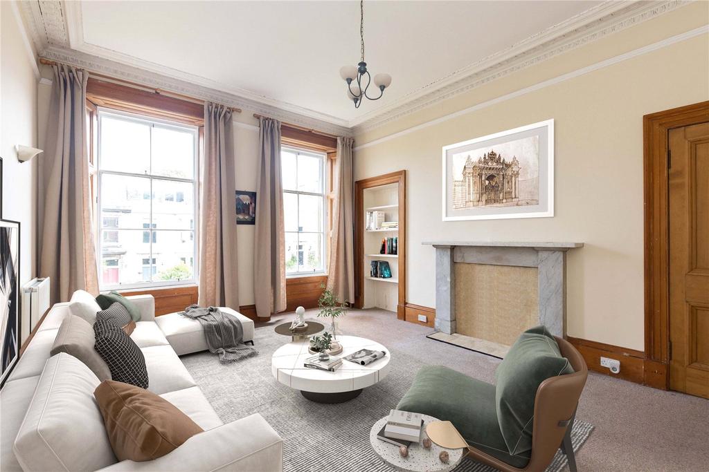 44 (1F2) Leamington Terrace... 3 bed flat £450,000