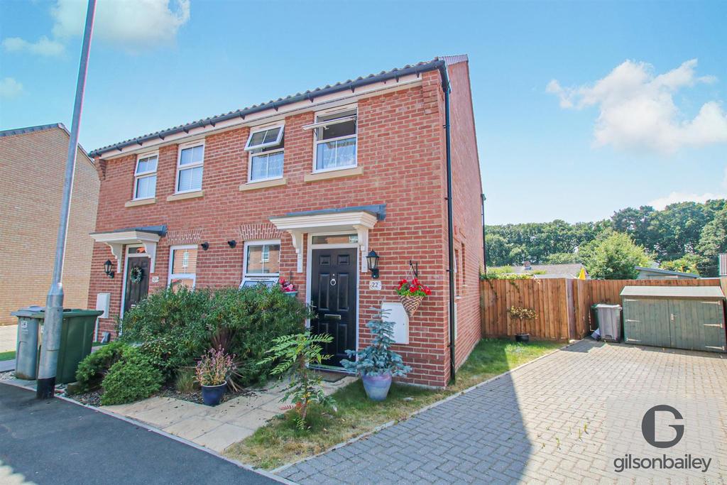 Flag Cutters Way, Horsford, Norwich 2 bed semidetached house for sale £250,000
