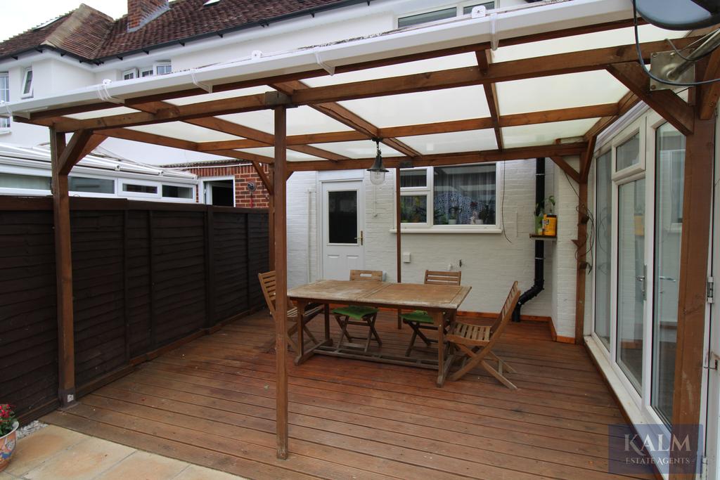 Covered decking area