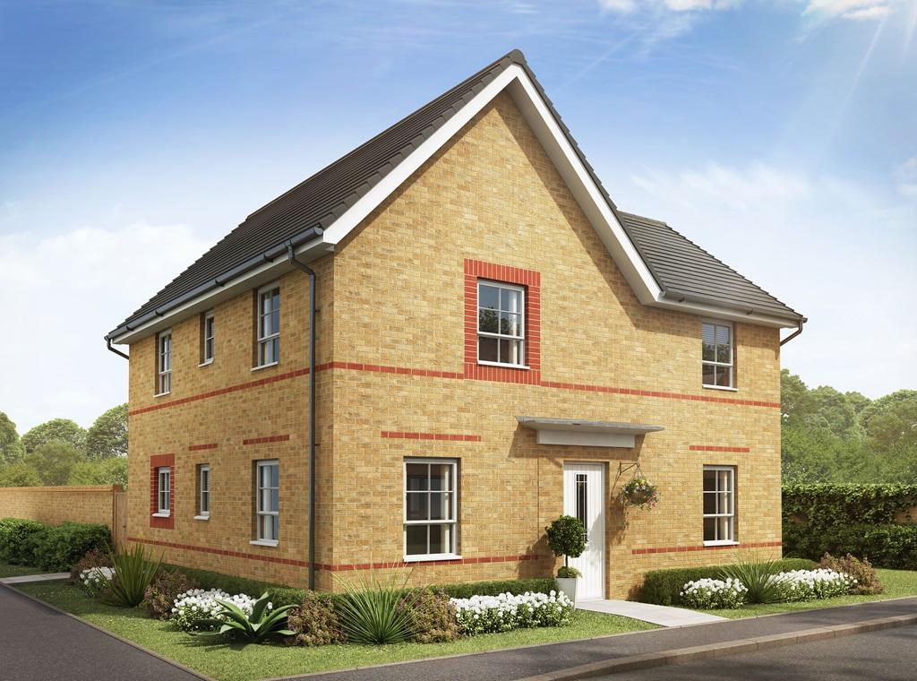 CGI exterior view of our 4 bed Alderney home
