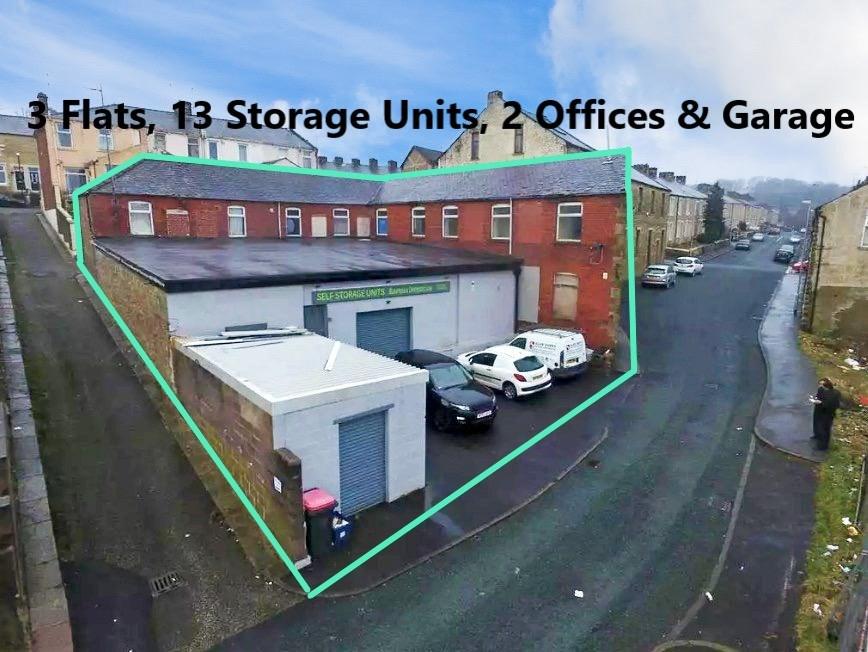 Clement St 3 Flats, 13 Units, 2 Offices & Garage, Accrington, BB5 2