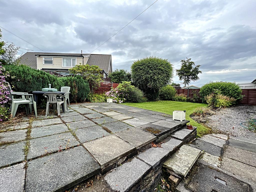 Rear patio and garden