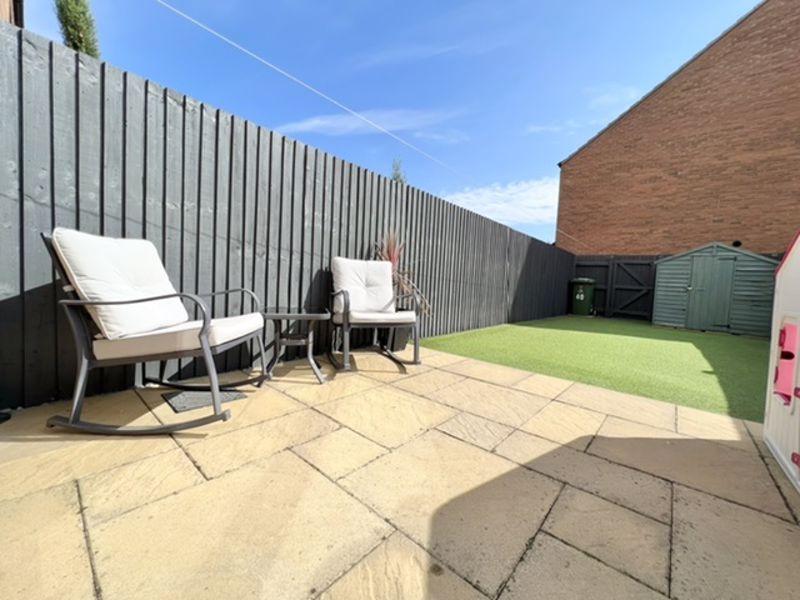 Patio and rear...