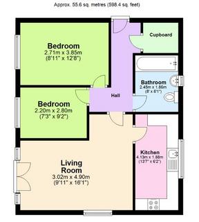 2 bedroom flat to rent, Grindle Road, Longford, Coventry, CV6 6BS