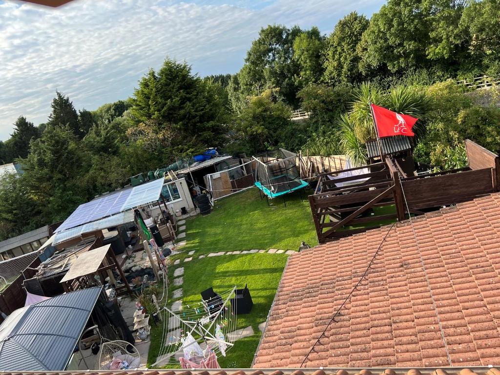 Overview of rear garden