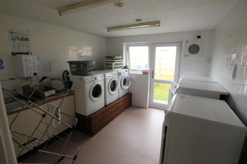 Communal laundry room