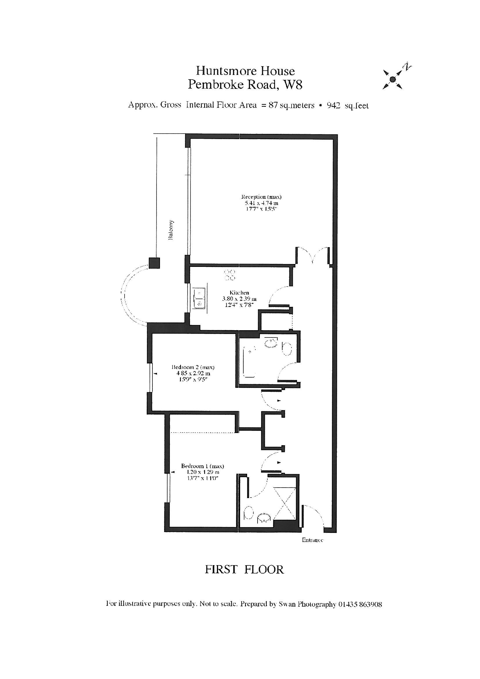 Huntsmore House, Pembroke Road, W8 2 bed apartment - £900,000