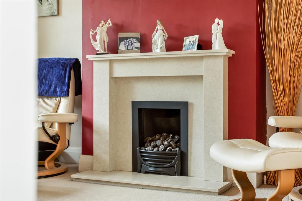 Living room fireplace