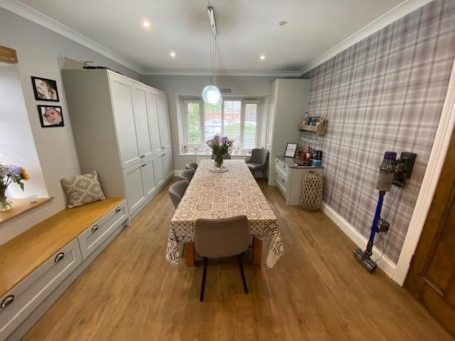 Impressive L Shaped Kitchen/Living/Dining Room