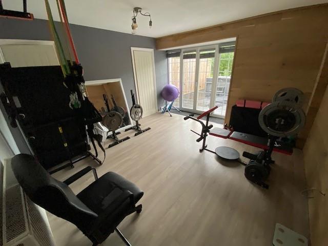 Living Room (Currently a Gym)