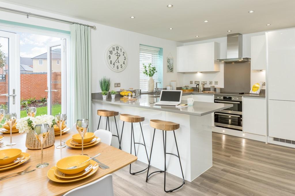Kitchen breakfast area in the Chester 4 bedroom...