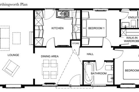 2 bedroom mobile home for sale, Manor Arthingworth 40x20  at Charles Simpson Organisation, Woodside Park, The Grove, Woodside LU1