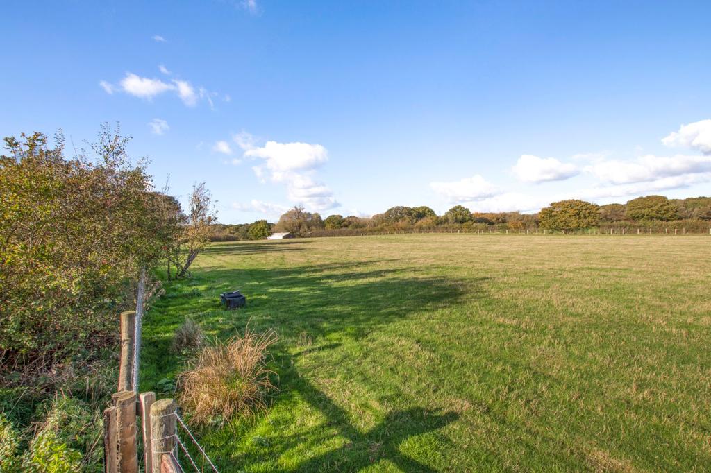 Adjacent farmland