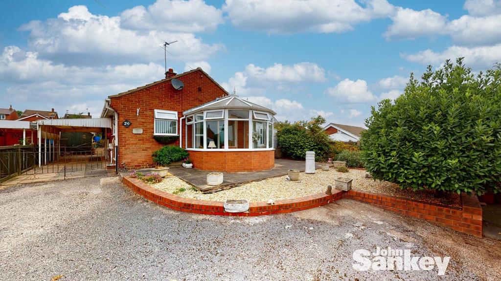 Crown Close, Rainworth, Mansfield 2 bed detached bungalow for sale £190,000