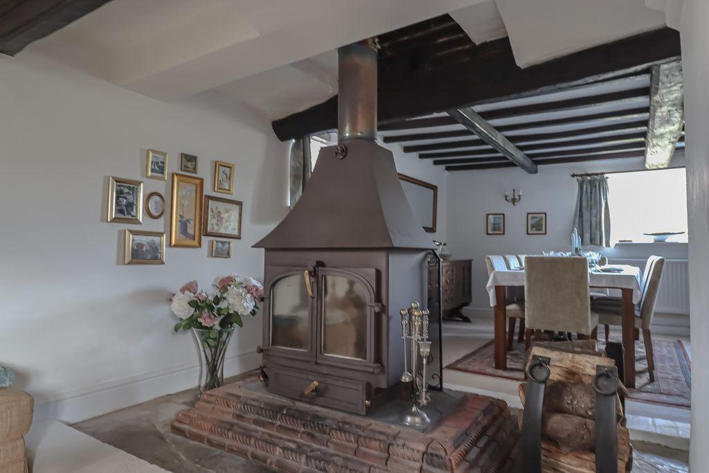 Through fireplace