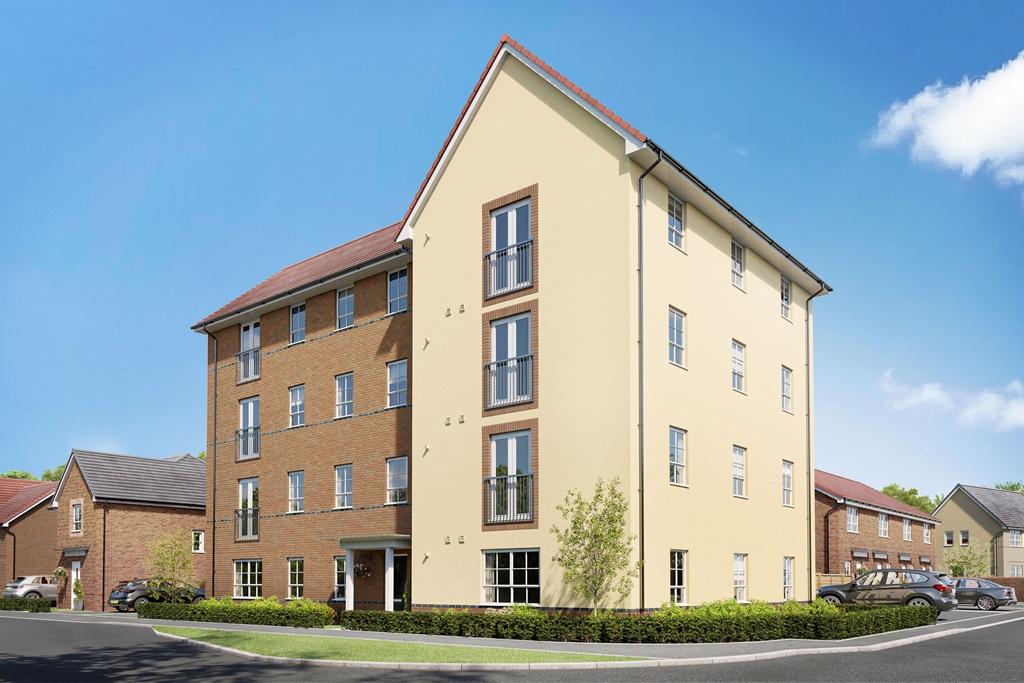 Exterior CGI view of our 2 bedroom Ambersham...