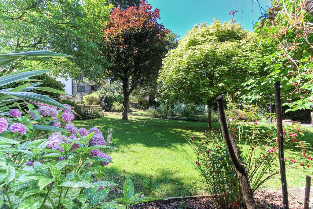 Colourful mature gardens