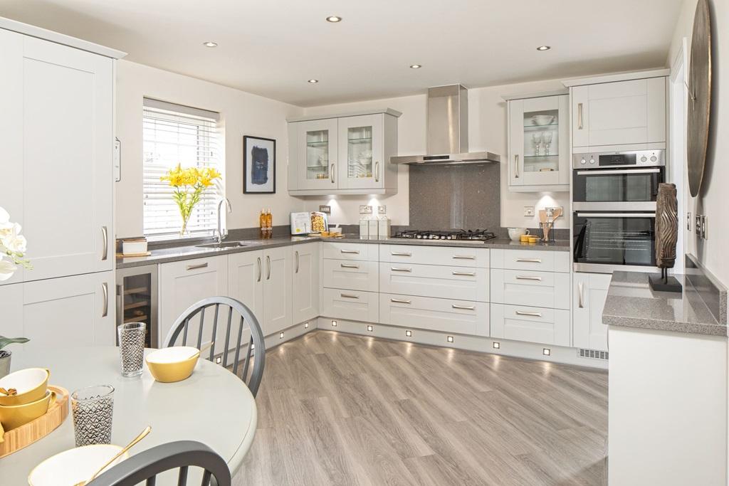 Open plan kitchen in the Chelworth 4 bedroom home
