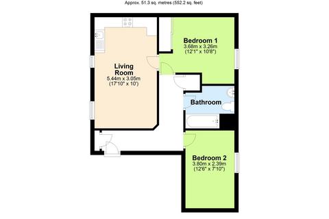 2 bedroom flat to rent, Great North Road, Hatfield, AL9