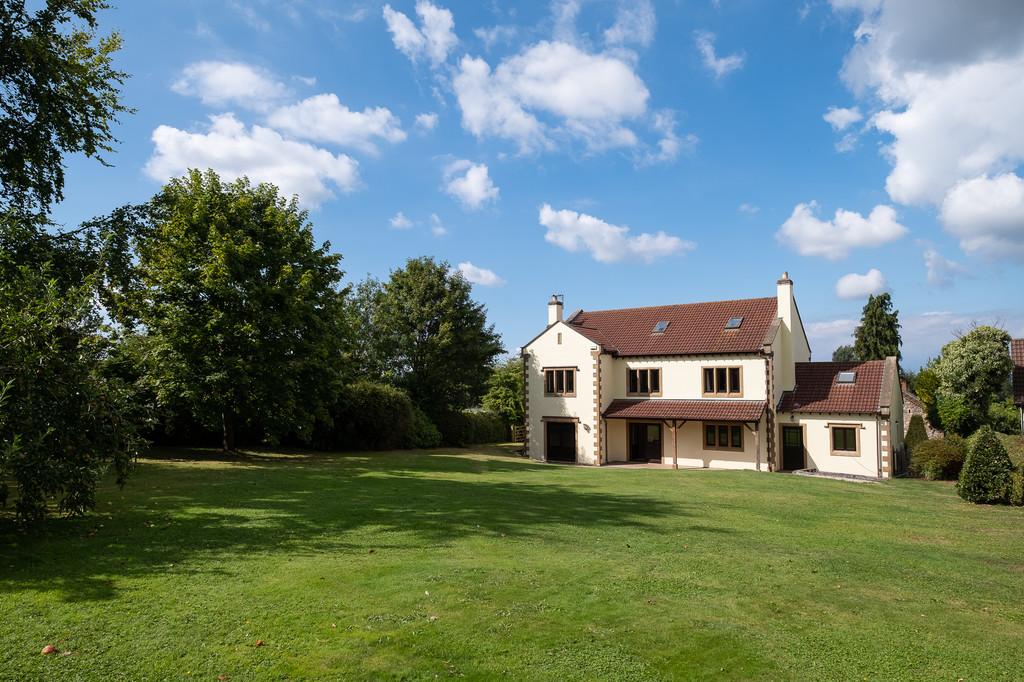 Wonderful rear garden with mature trees