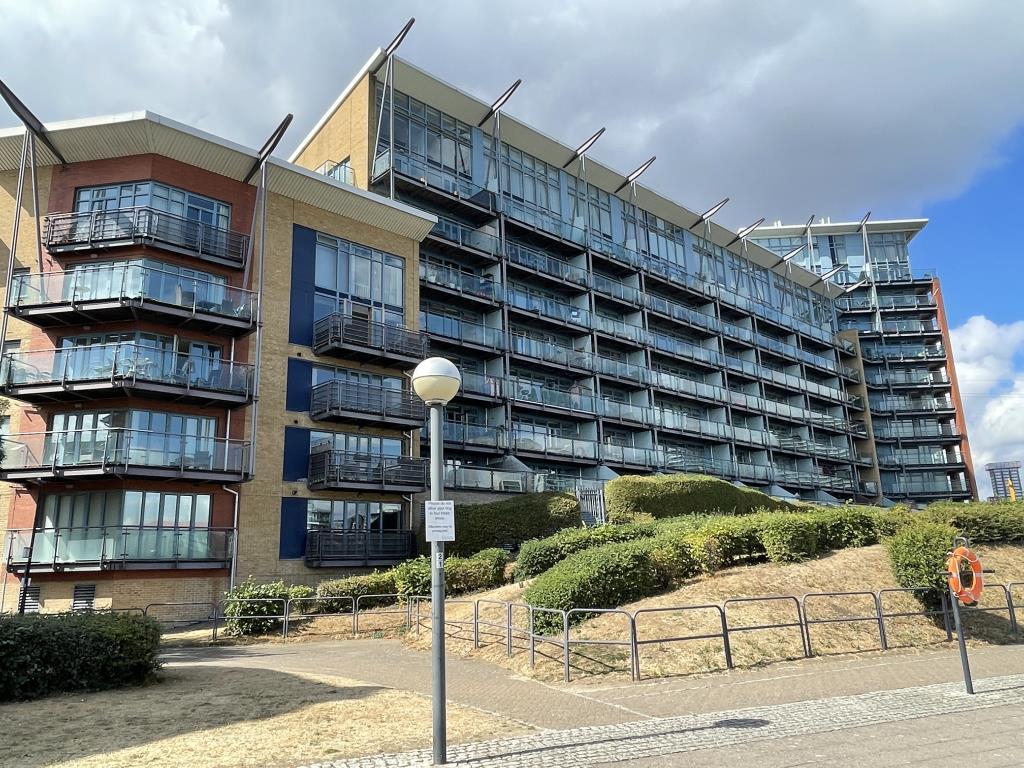Rear view of building overlooking the Dockside