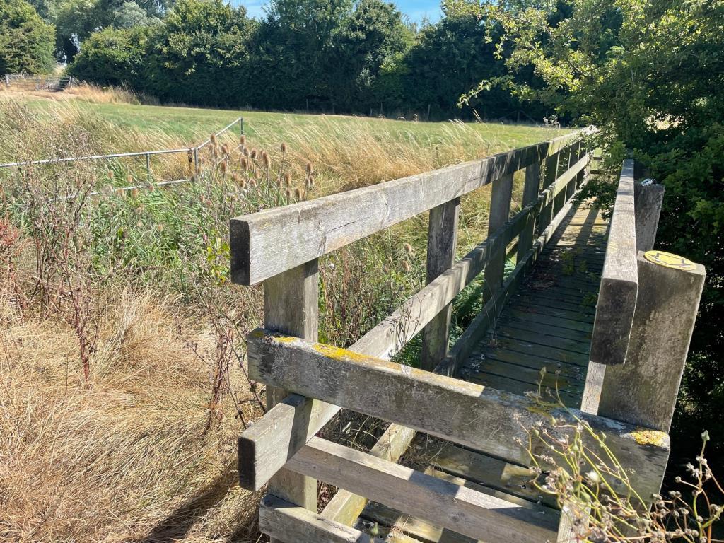 View of Footbridge looking towards A2070