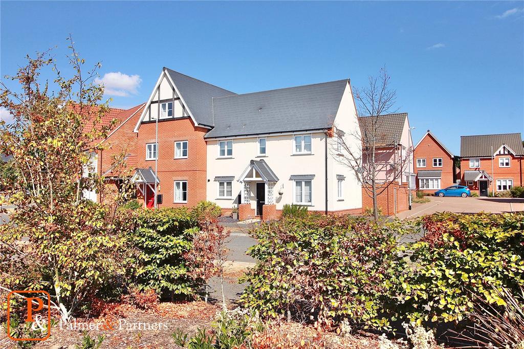 The Sandlings, Martlesham... 3 bed end of terrace house £350,000