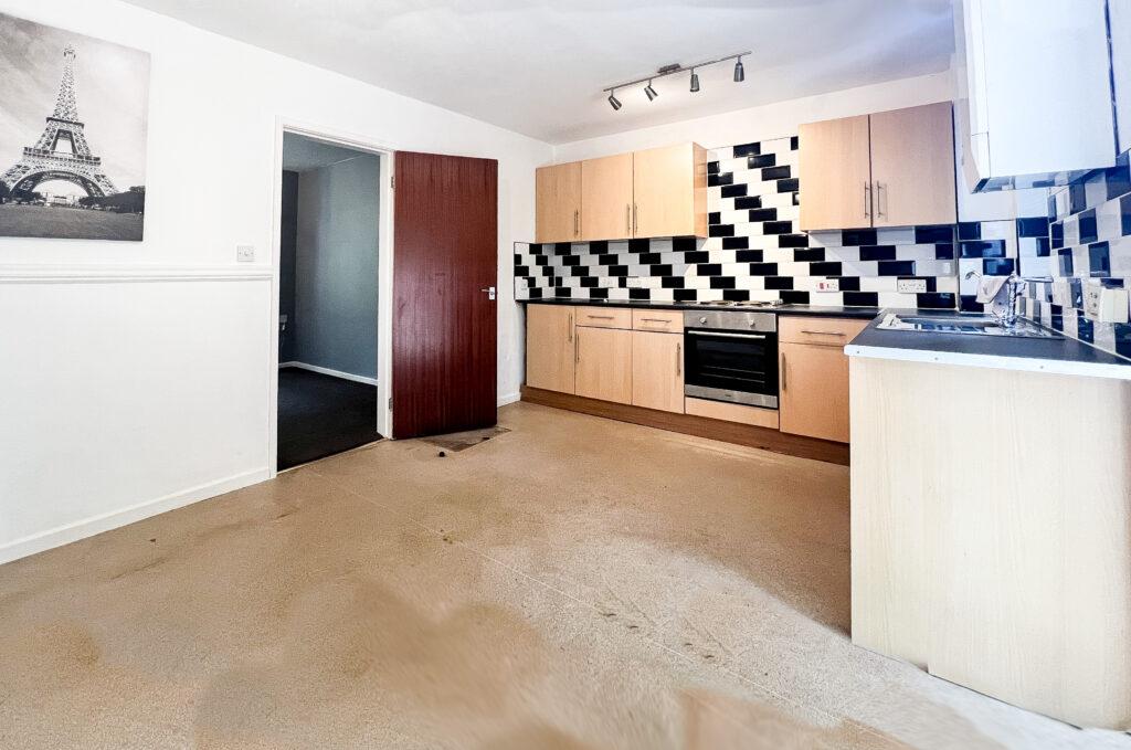 Kitchen from patio door