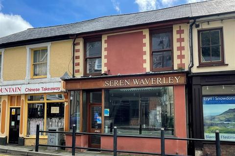 Retail property (high street) for sale, Church Street, Blaenau Ffestiniog