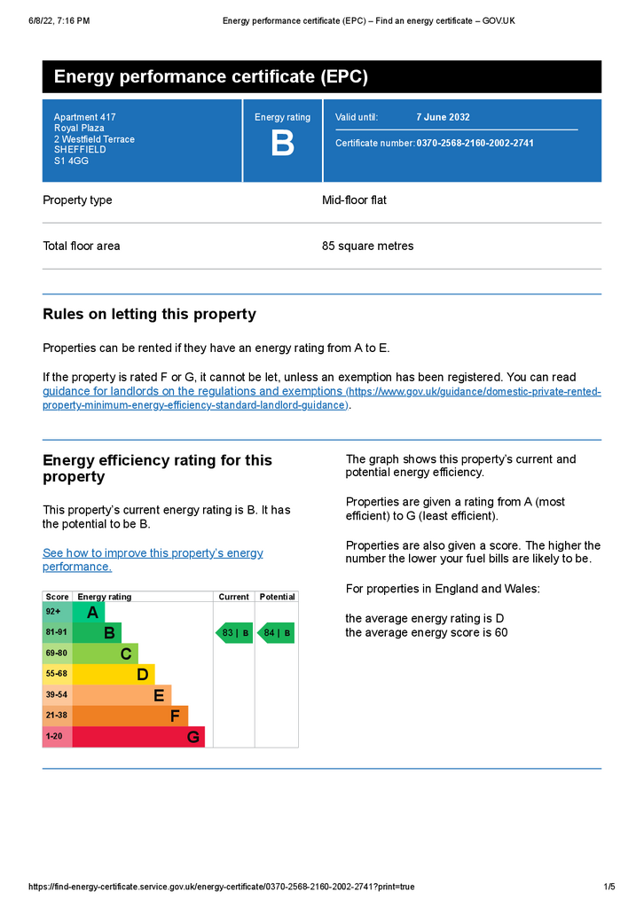 EPC Certificate