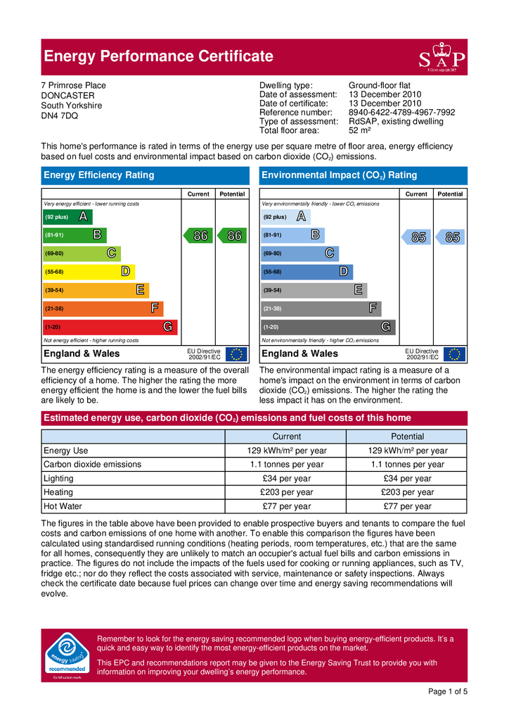 EPC Certificate