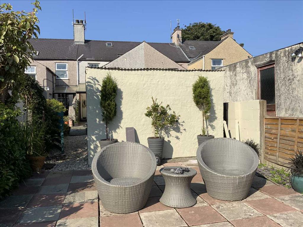 Flagged Garden Area
