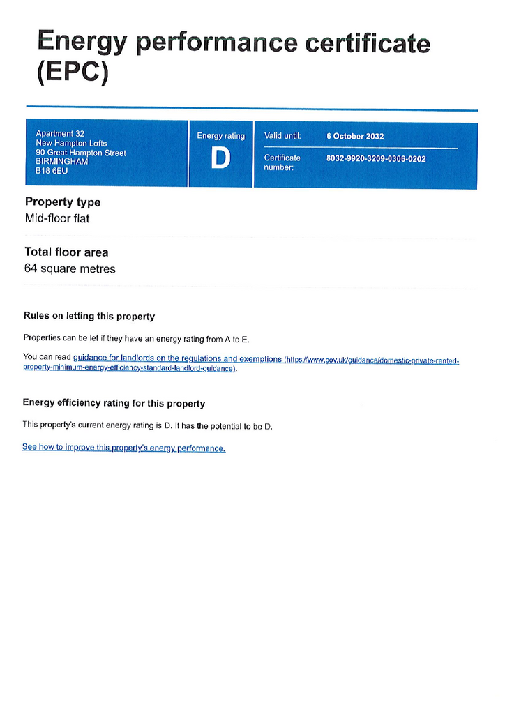 EPC Certificate