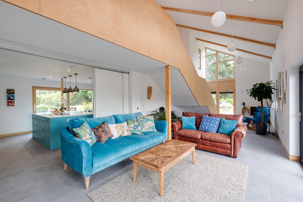 Beautiful birch and oak staircase