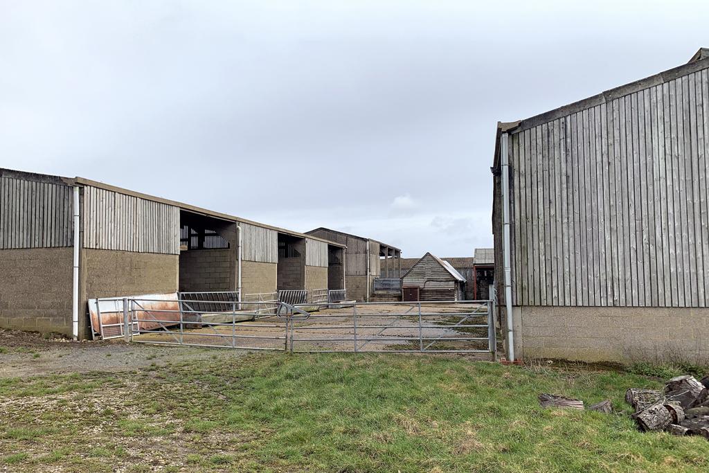 A range of large agricultural buildings totalling over 5,800 sq.m.
