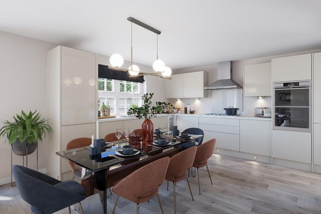 Open plan kitchen in the Kirkdale 4 bedroom home